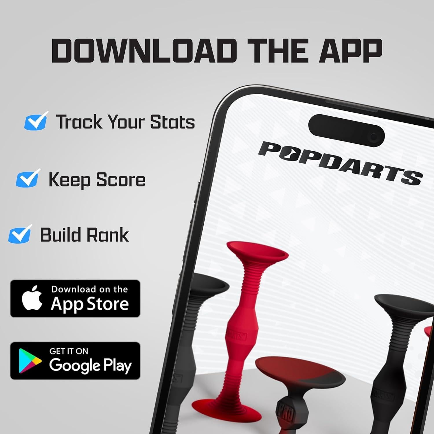 Juego Popdarts PRO Pack - Lanzamiento Ventosas Rojo y Negro