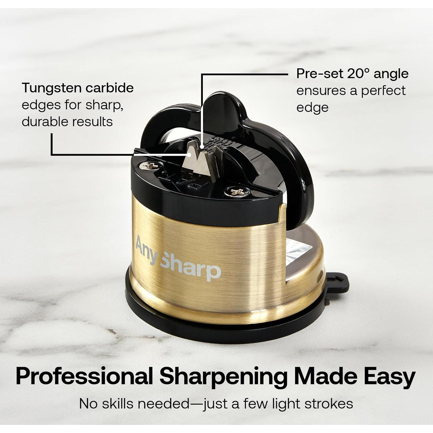 Afilador de Cuchillos AnySharp Chef - Base de Succión PowerGrip