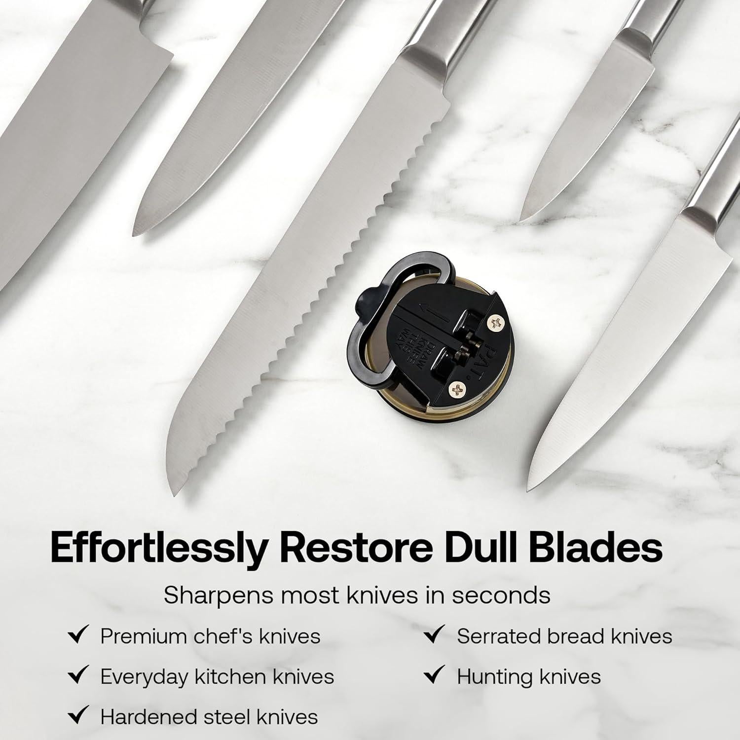 Afilador de Cuchillos AnySharp Chef - Base de Succión PowerGrip