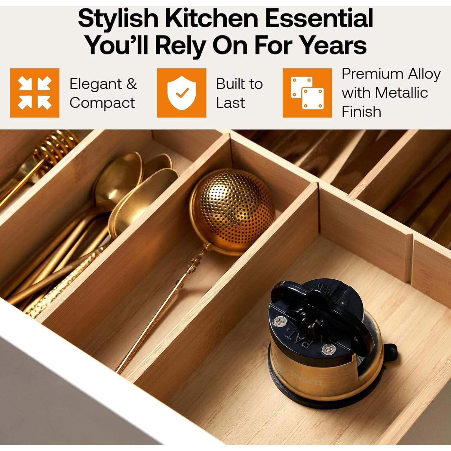 Afilador de Cuchillos AnySharp Chef - Base de Succión PowerGrip