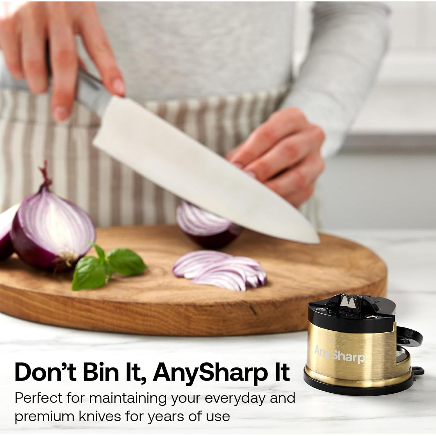 Afilador de Cuchillos AnySharp Chef - Base de Succión PowerGrip