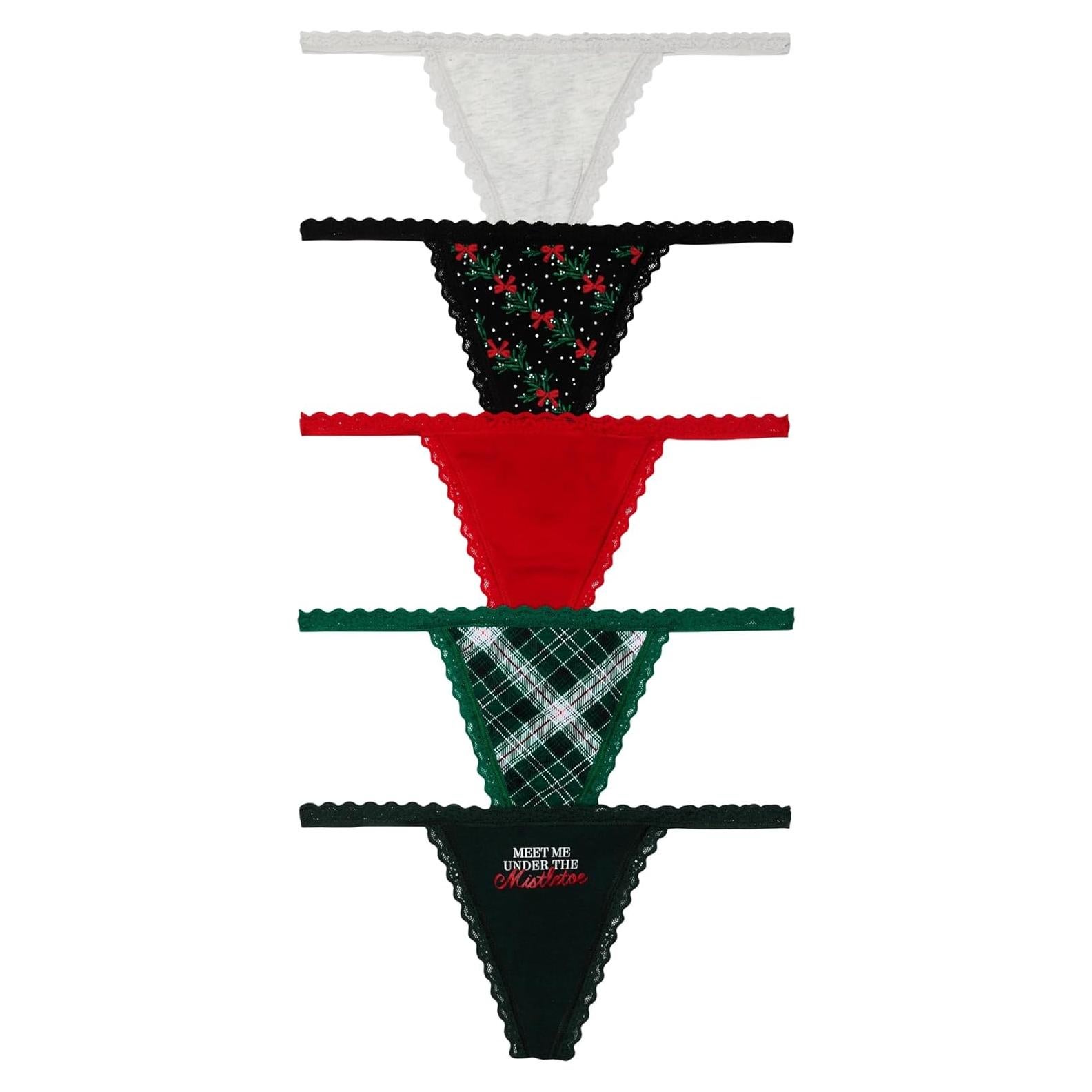 Tanga V-String de Algodón Victoria's Secret - Paquete Múltiple