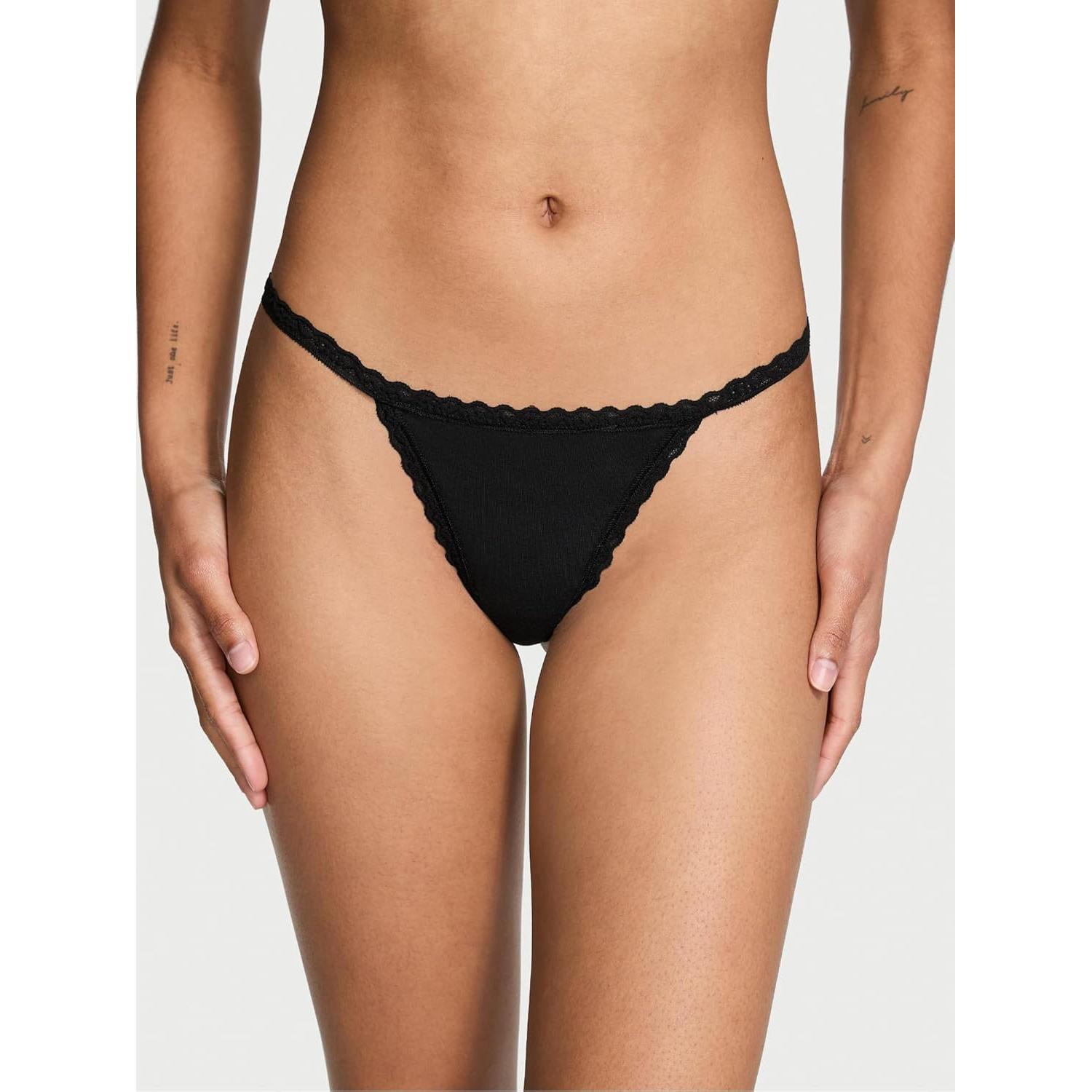 Tanga V-String de Algodón Victoria's Secret - Paquete Múltiple