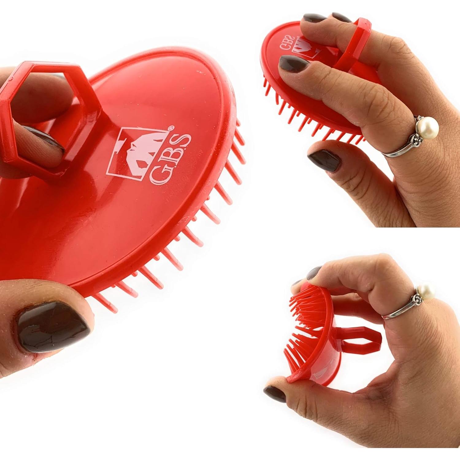 Cepillo de Masaje G.B.S para Champú Rojo 12x5cm
