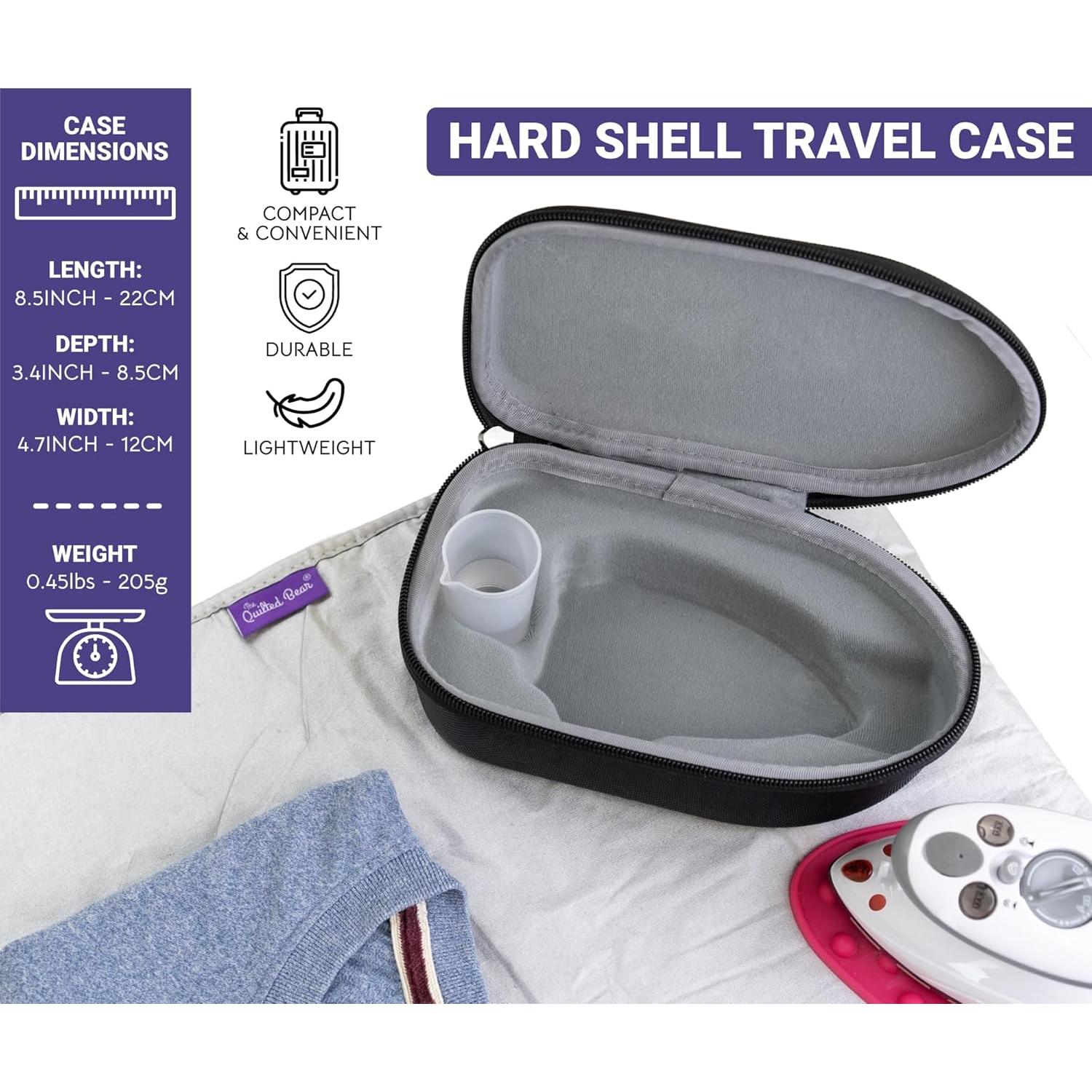 Mini Plancha de Vapor El Oso Acolchado Negra 0.49kg 22x13.5cm