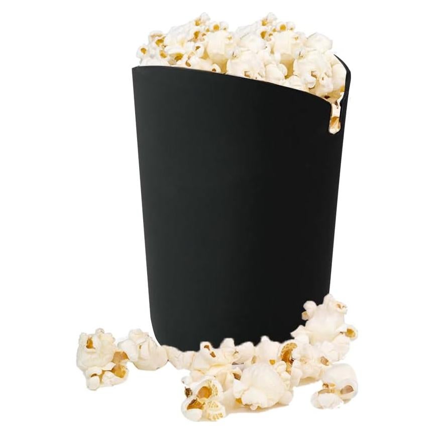 Popcorn Popper de Silicona Fglmctsh Plegable 1.5-3 min Negro