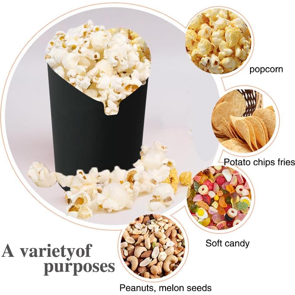 Popcorn Popper de Silicona Fglmctsh Plegable 1.5-3 min Negro
