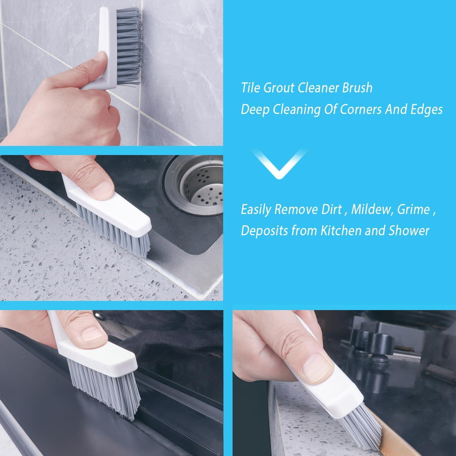 Cepillo Limpiador de Juntas Lumkew 2 Piezas Ergonómico