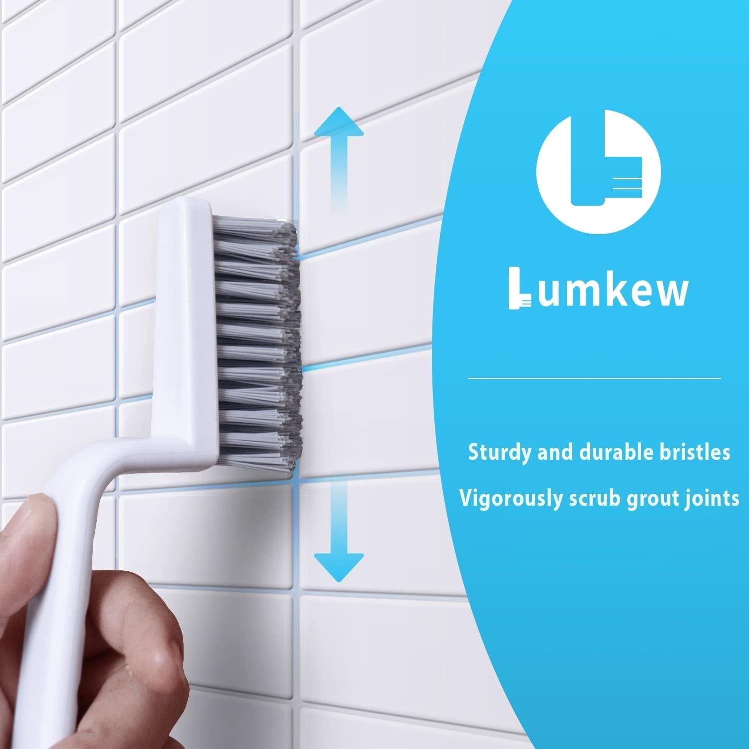 Cepillo Limpiador de Juntas Lumkew 2 Piezas Ergonómico