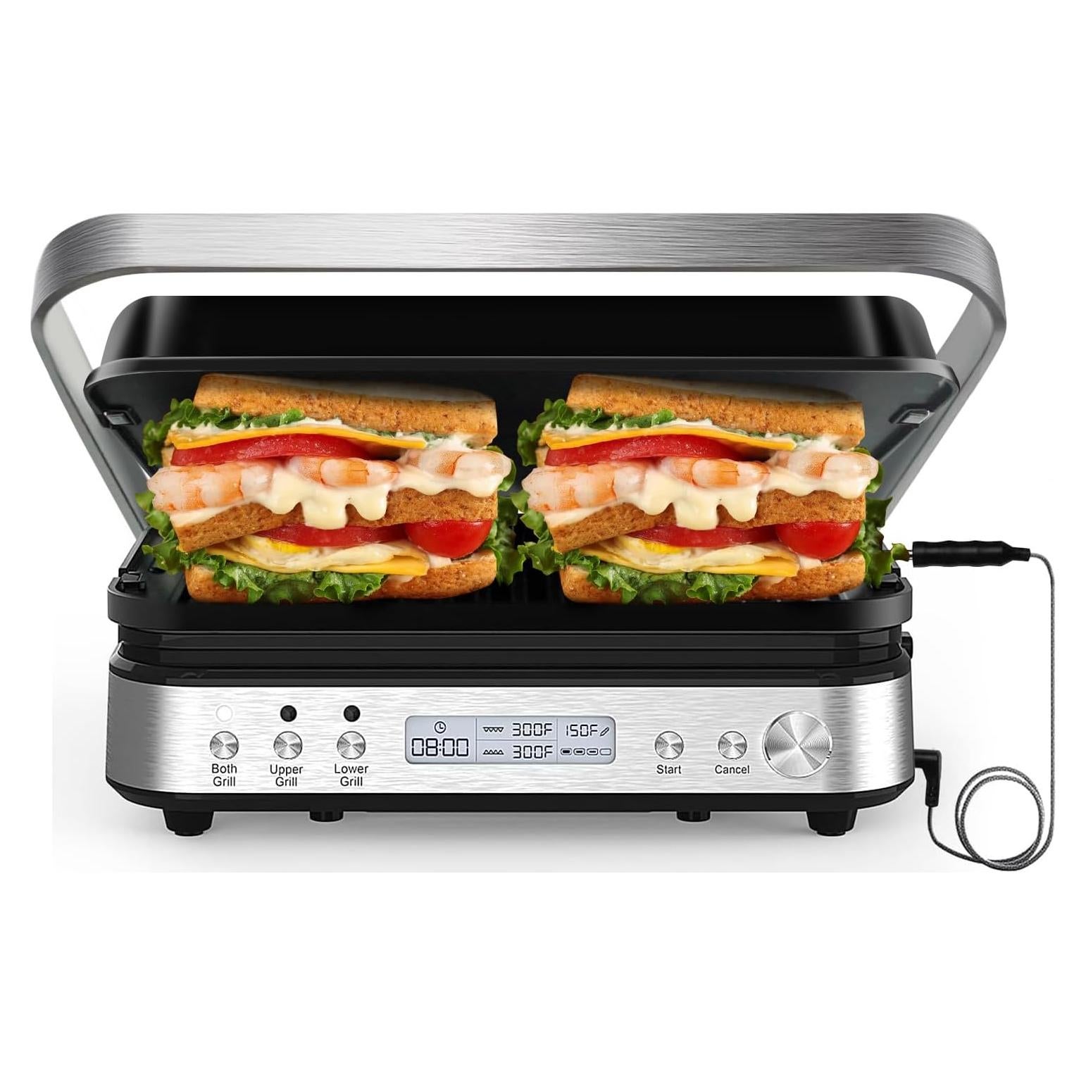 Parrilla y Plancha de Contacto CATTLEMAN CUISINE 1600W