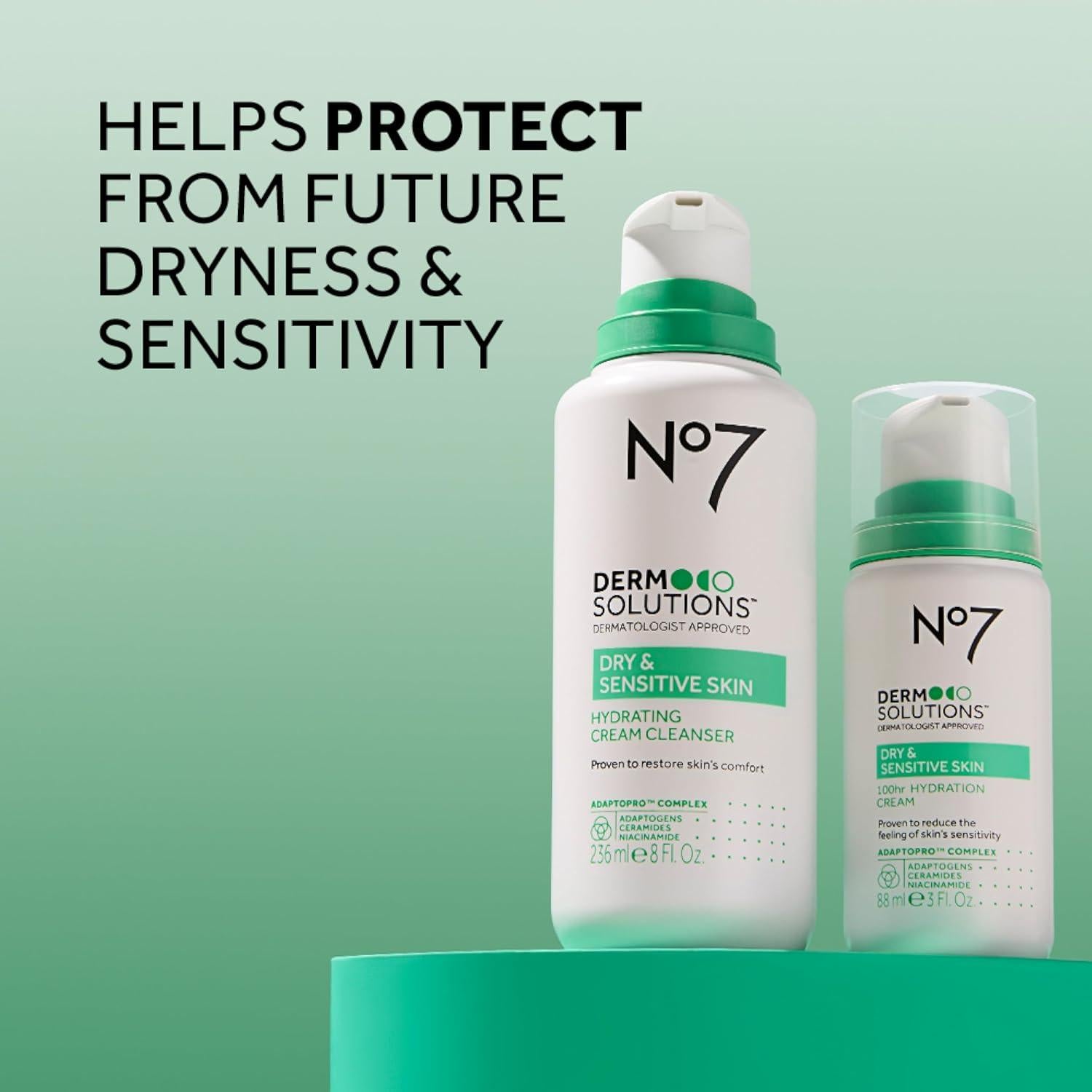 Limpiador Facial Hidratante No7 236.6 ml - Piel Seca y Sensible