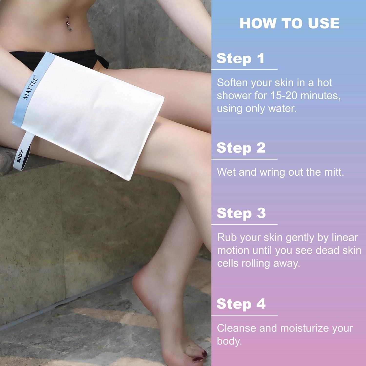 Guante Exfoliante Coreano MATTEE 100% Natural 1 pieza