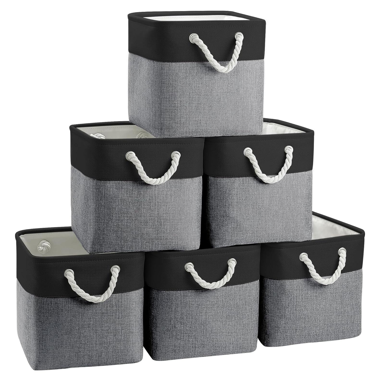 Cesta de Almacenamiento Plegable FinishingBo 6 Piezas 27.94 cm