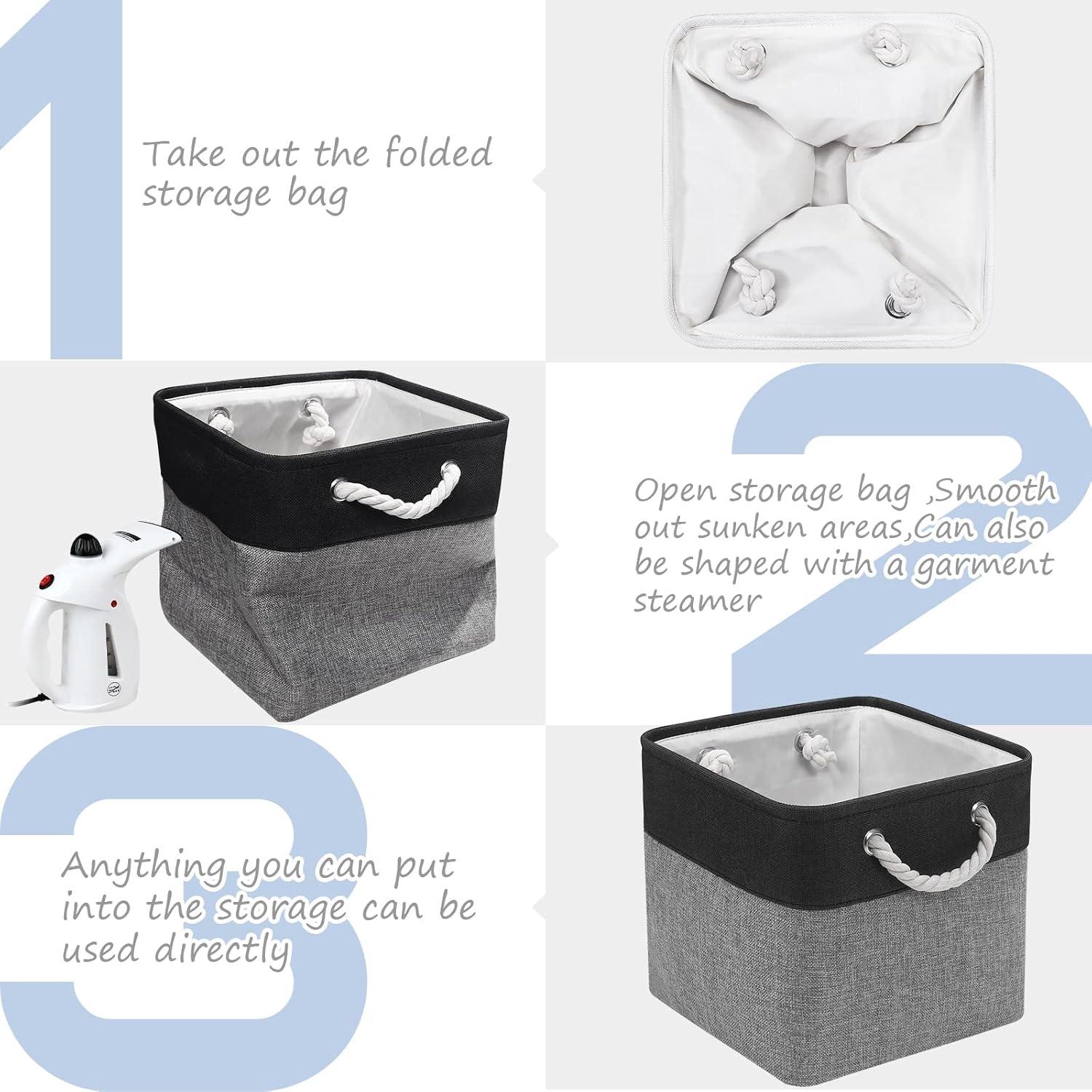 Cesta de Almacenamiento Plegable FinishingBo 6 Piezas 27.94 cm