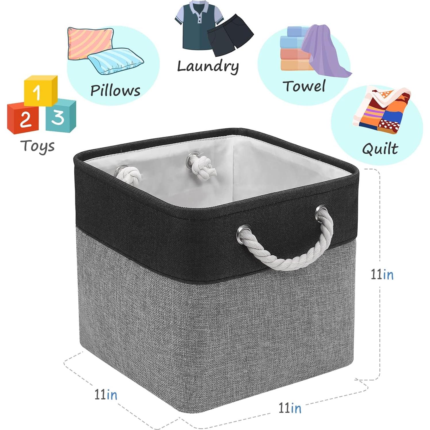 Cesta de Almacenamiento Plegable FinishingBo 6 Piezas 27.94 cm