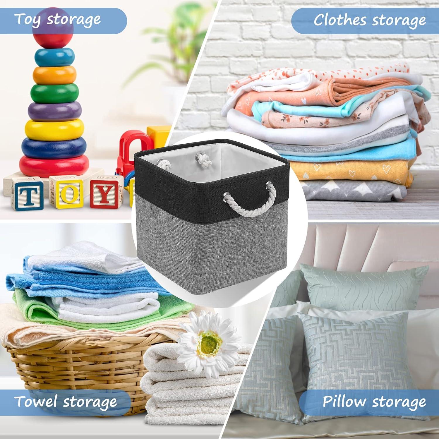 Cesta de Almacenamiento Plegable FinishingBo 6 Piezas 27.94 cm