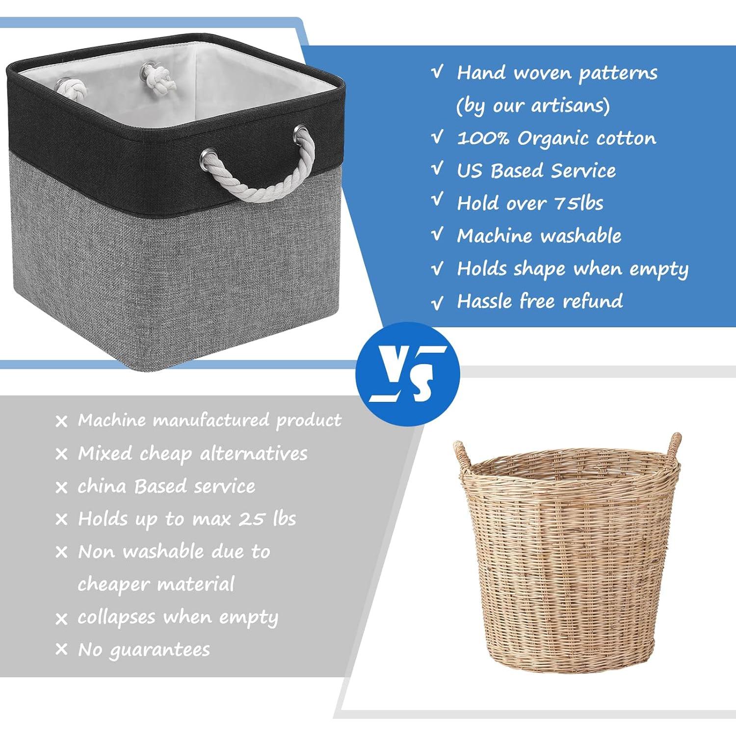 Cesta de Almacenamiento Plegable FinishingBo 6 Piezas 27.94 cm