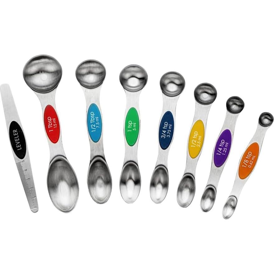 Juego de cucharas medidoras 8 piezas Met Lux acero inoxidable