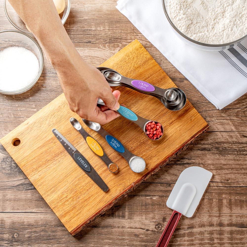 Juego de cucharas medidoras 8 piezas Met Lux acero inoxidable