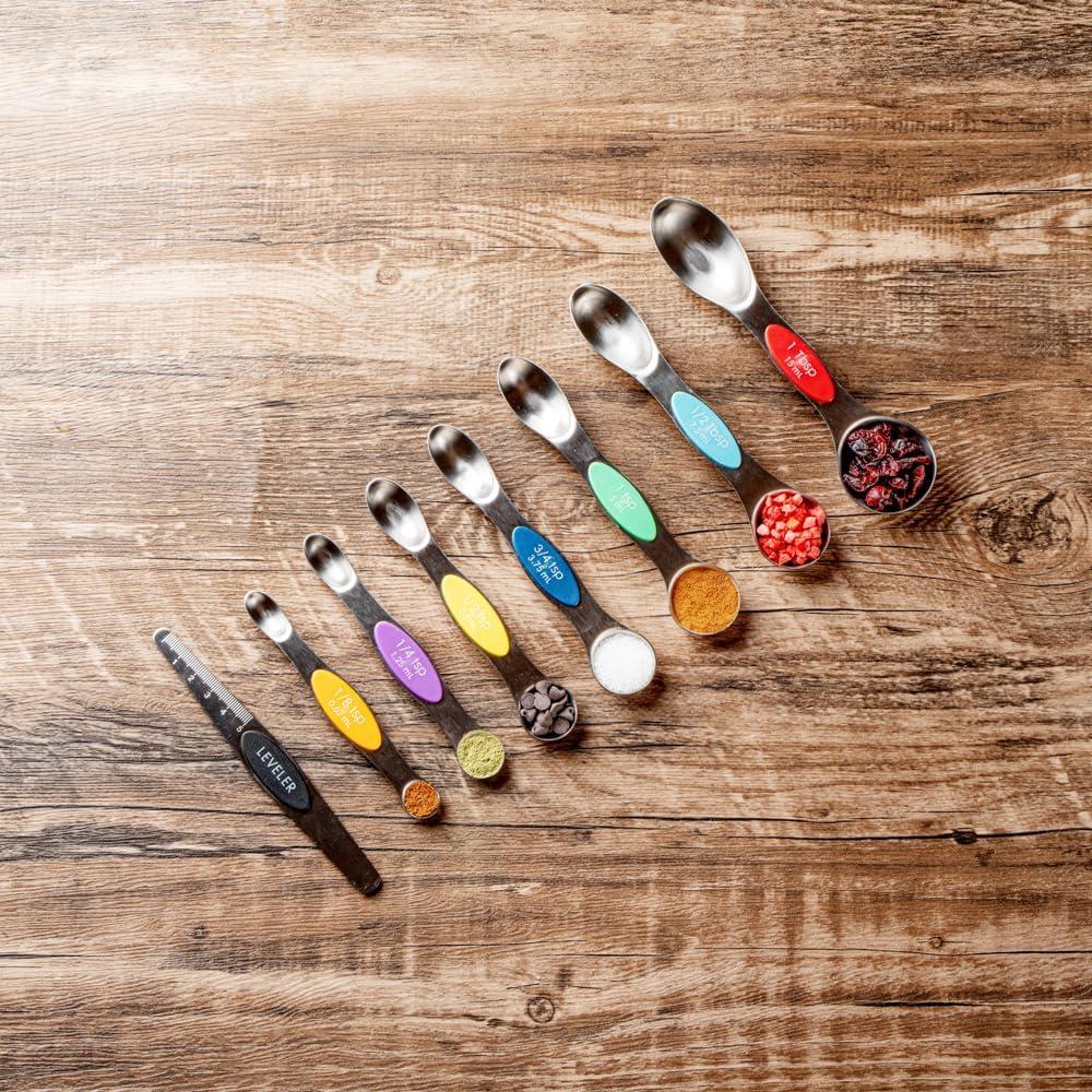 Juego de cucharas medidoras 8 piezas Met Lux acero inoxidable