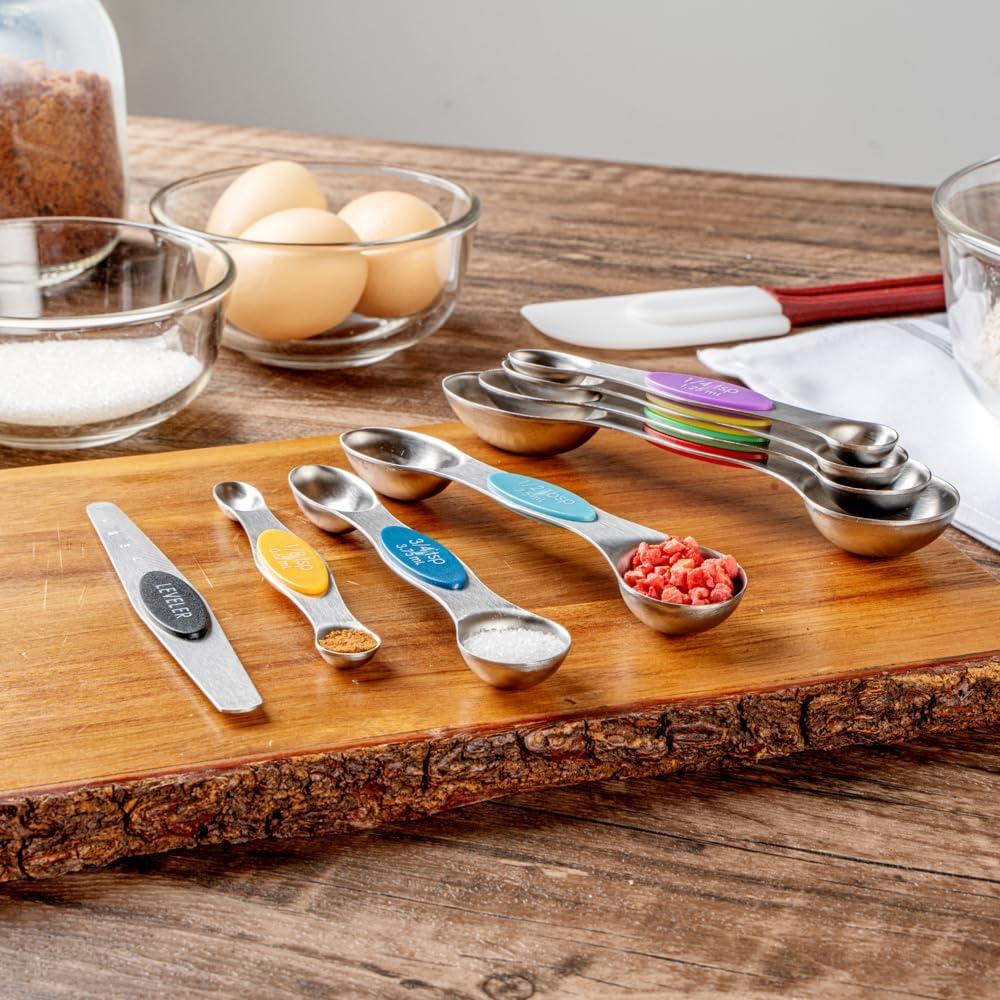 Juego de cucharas medidoras 8 piezas Met Lux acero inoxidable