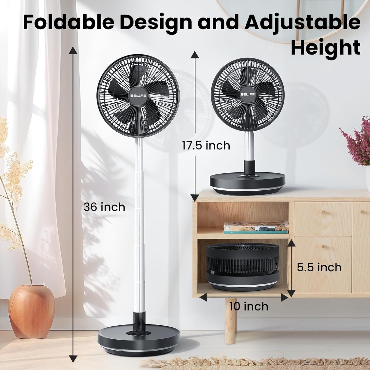 Ventilador Portátil Belife X10 Inalámbrico 7200mAh Oscilante