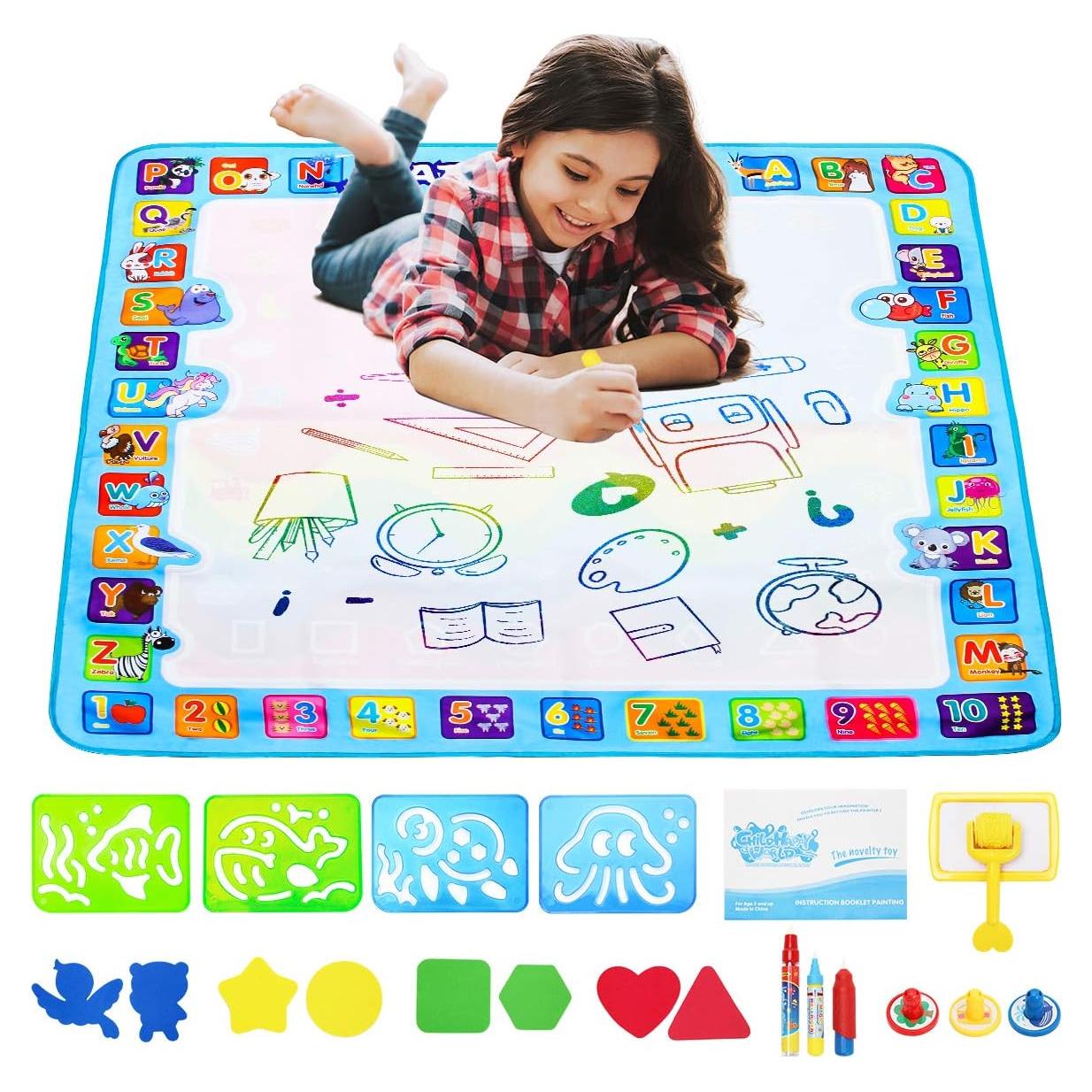 Alfombra Mágica de Agua WIWAPLEX 100x100 cm para Niños