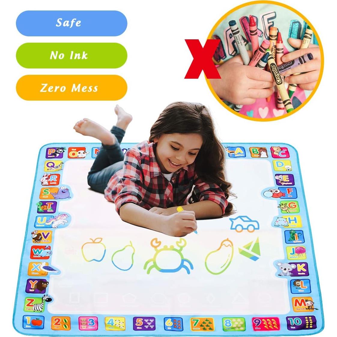 Alfombra Mágica de Agua WIWAPLEX 100x100 cm para Niños