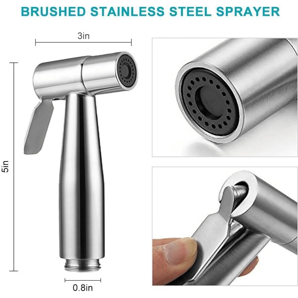 Rociador de Bidet IDMAX Acero Inoxidable Mano 13.49cm