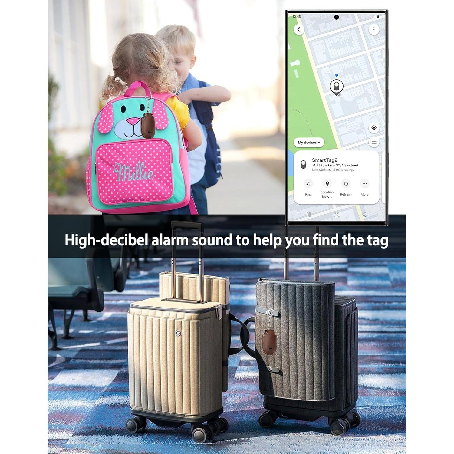 Funda de Cuero Foluu para Samsung Galaxy SmartTag2 2023