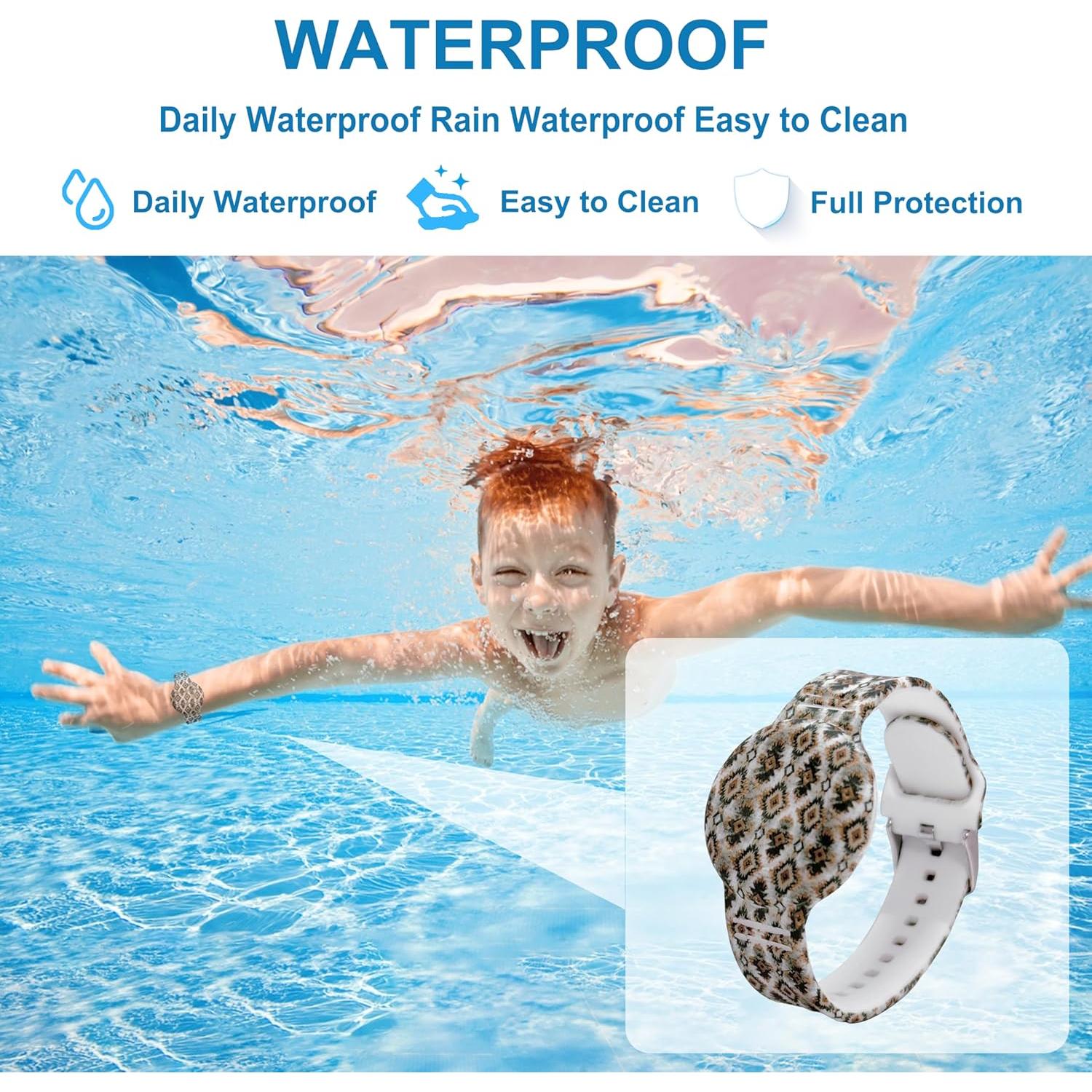 Pulsera Impermeable Wtyssn para AirTag Niños Bohemia