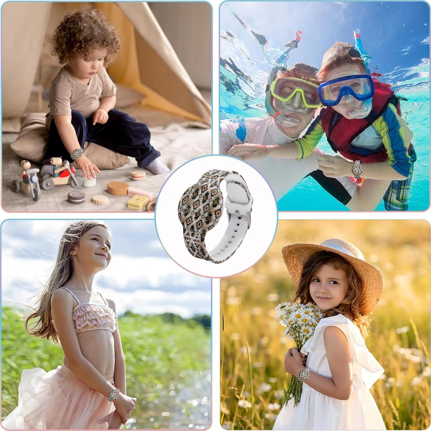 Pulsera Impermeable Wtyssn para AirTag Niños Bohemia