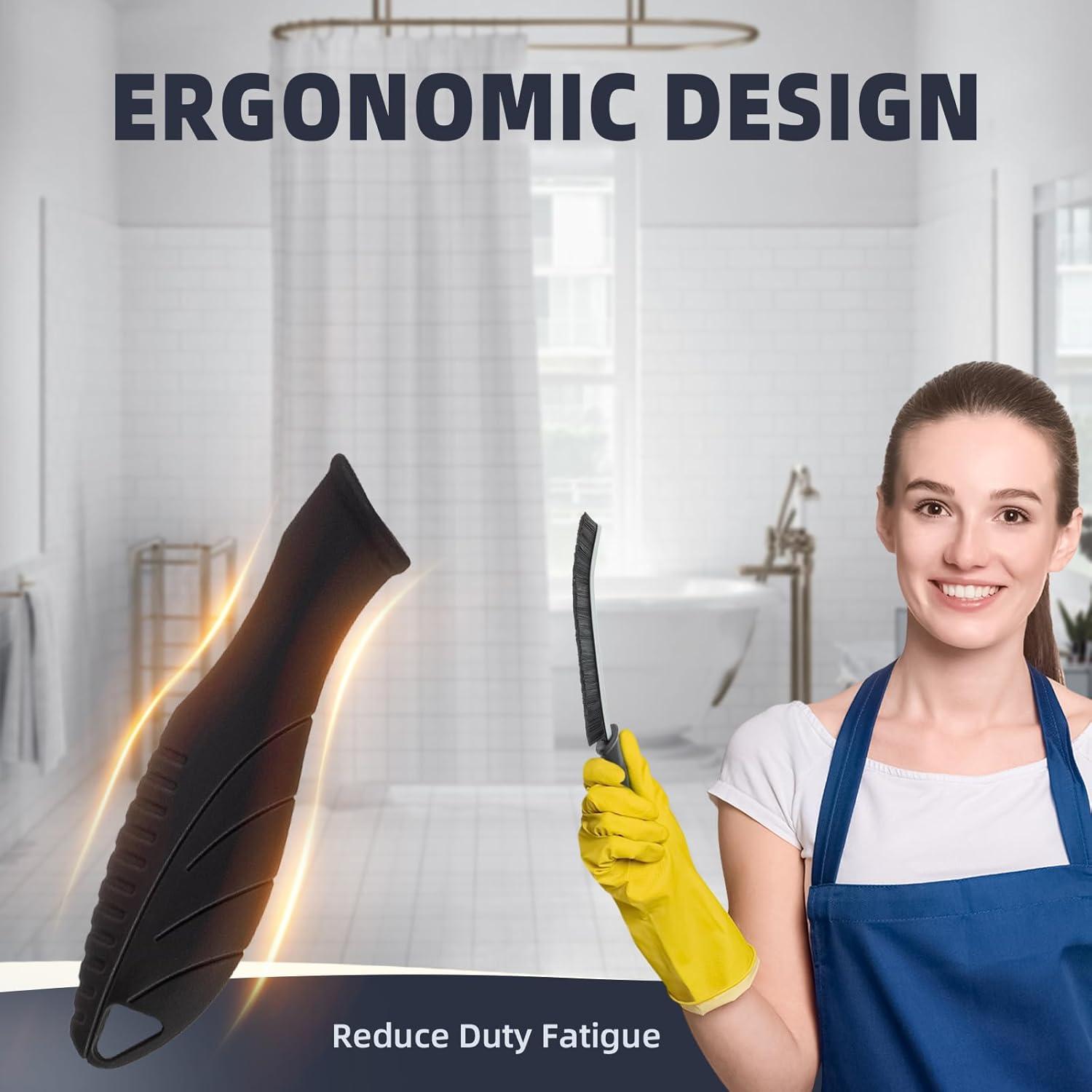 Cepillo de Limpieza FOOGWEE 6 Piezas Cerdas Duras Negro