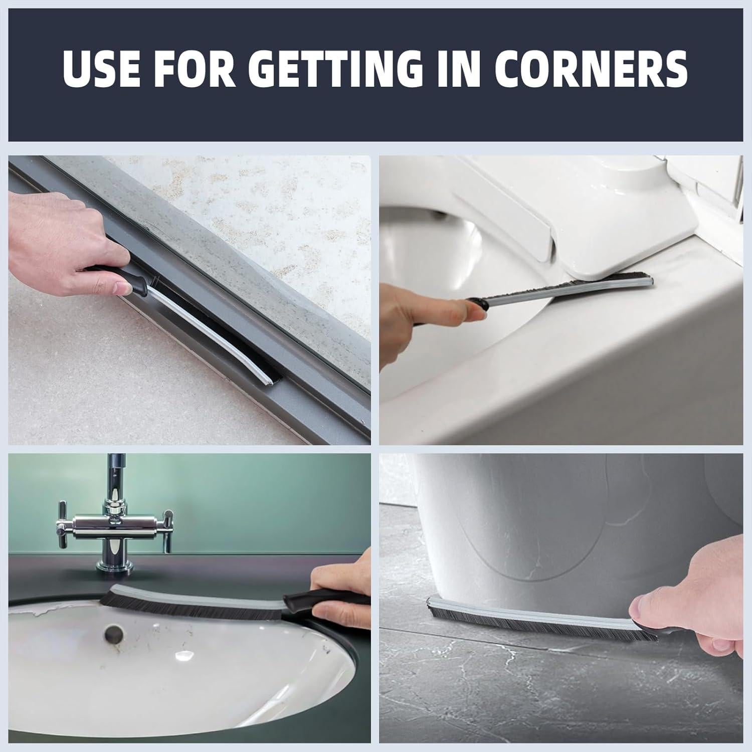 Cepillo de Limpieza FOOGWEE 6 Piezas Cerdas Duras Negro