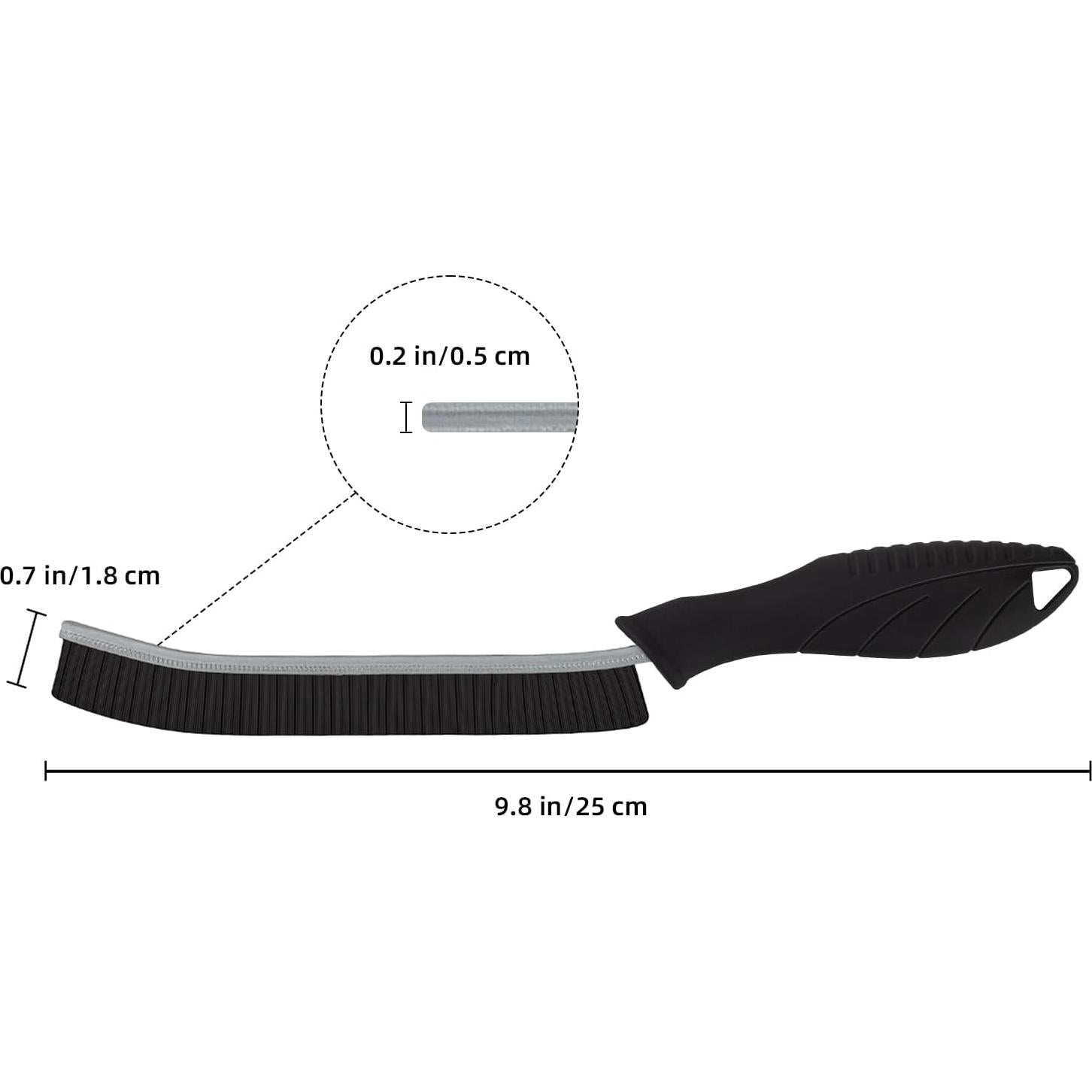 Cepillo de Limpieza FOOGWEE 6 Piezas Cerdas Duras Negro