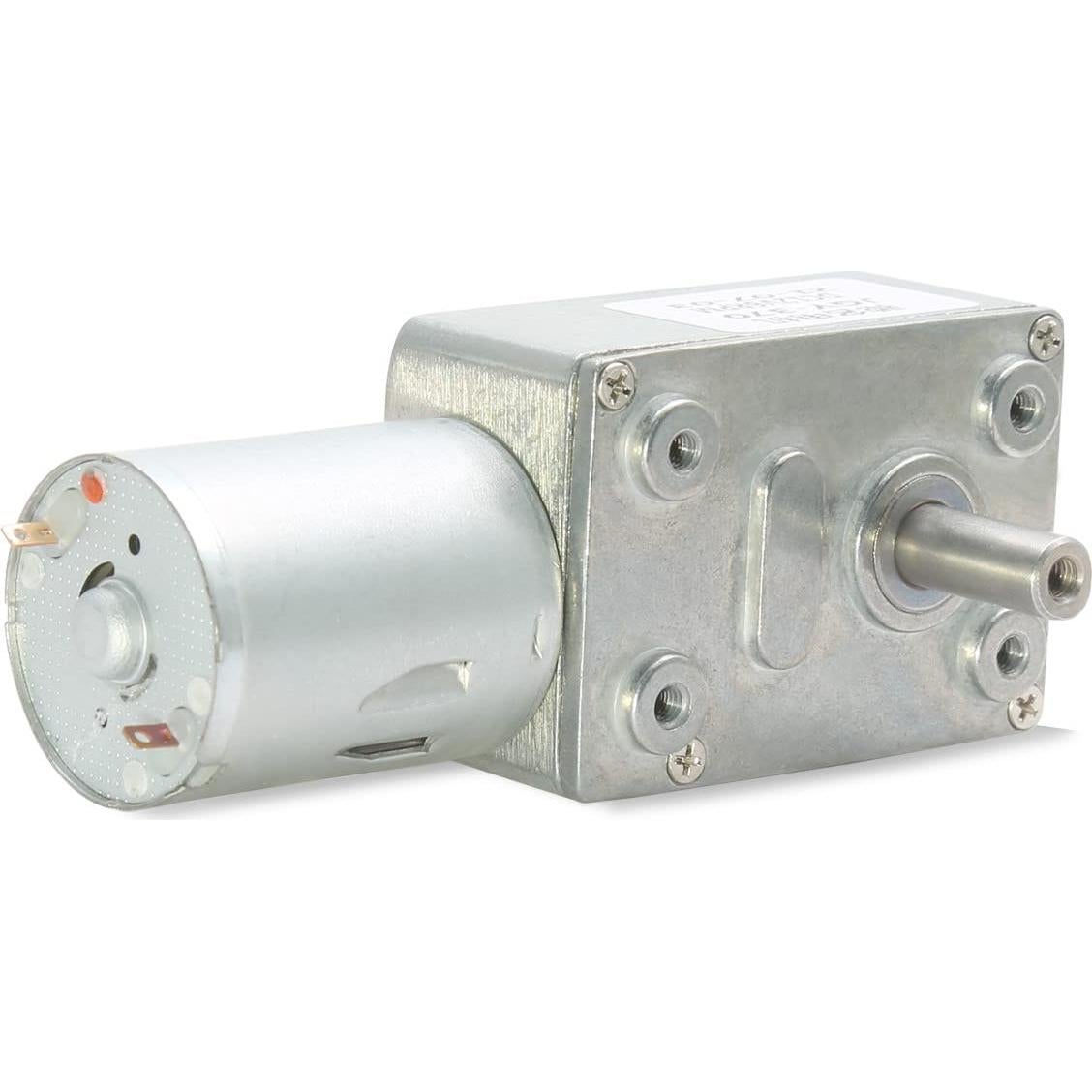 Motor de CC Jersvimc 12V 10RPM con engranaje de tornillo