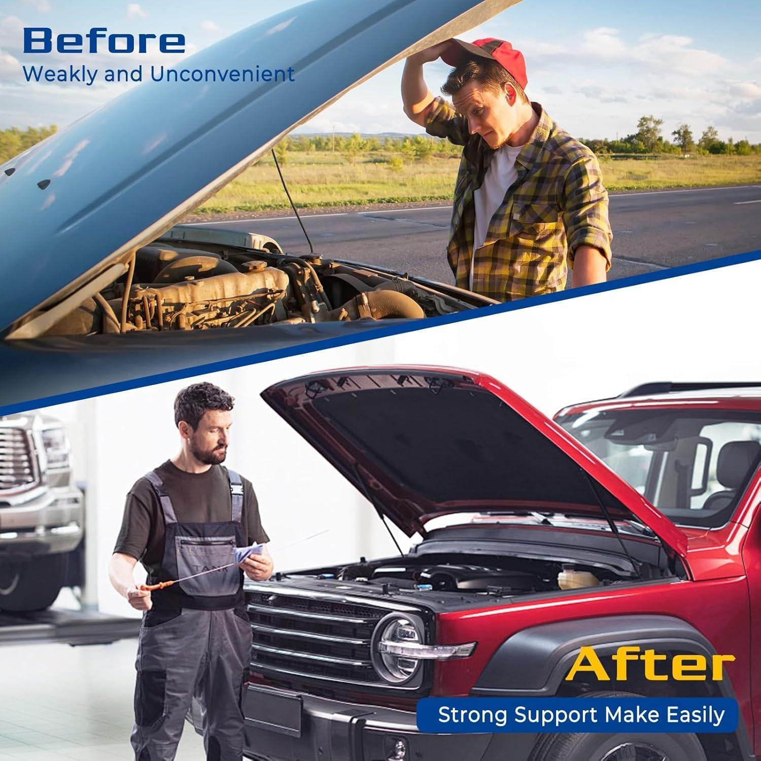 ARANA Hood Struts Lift Support for Ford Mustang 2015-2023, 21-11035-02 Accessories Front Hood Shocks Fits Ford Mustang, 2 Pcs