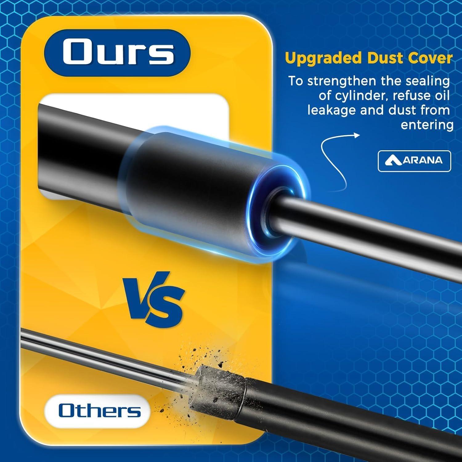 ARANA Hood Struts Lift Support for Ford Mustang 2015-2023, 21-11035-02 Accessories Front Hood Shocks Fits Ford Mustang, 2 Pcs
