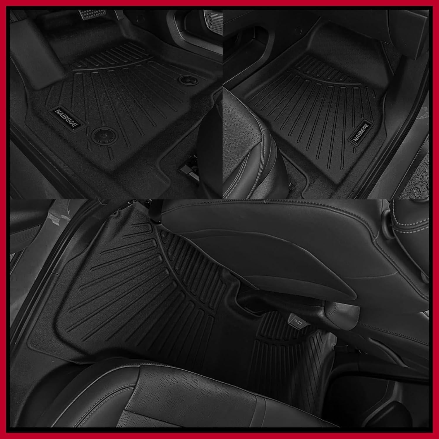 Naibeve Floor Mats for 2024 2025 Toyota Land Cruiser/Lexus GX550 5 Seats-All Weather for 2024 Toyota Land Cruiser Floor Mats Cargo Mat Liner Trunk Liner Waterproof Interior Accessories