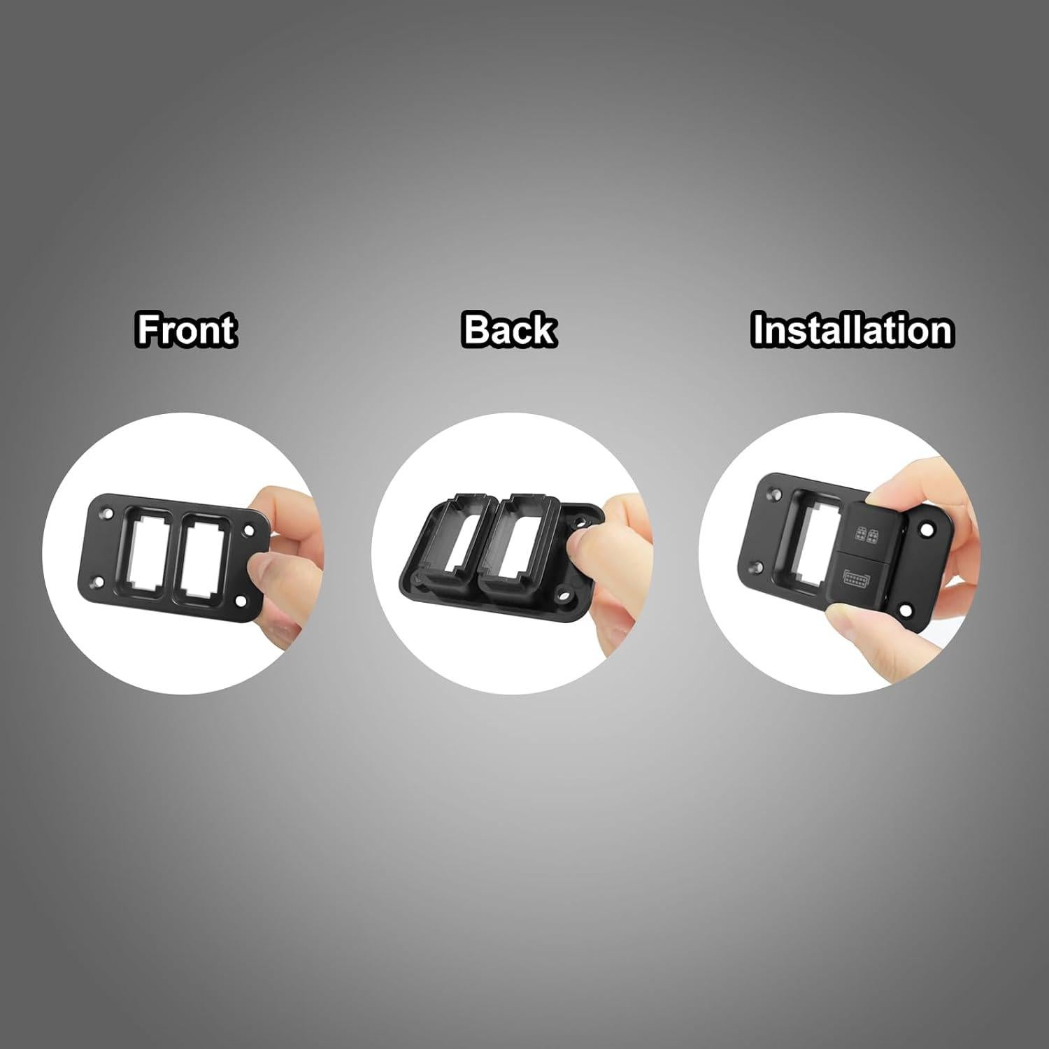 Carcasa de Interruptor Doble 39mm x 21mm para Toyota Prado Hilux