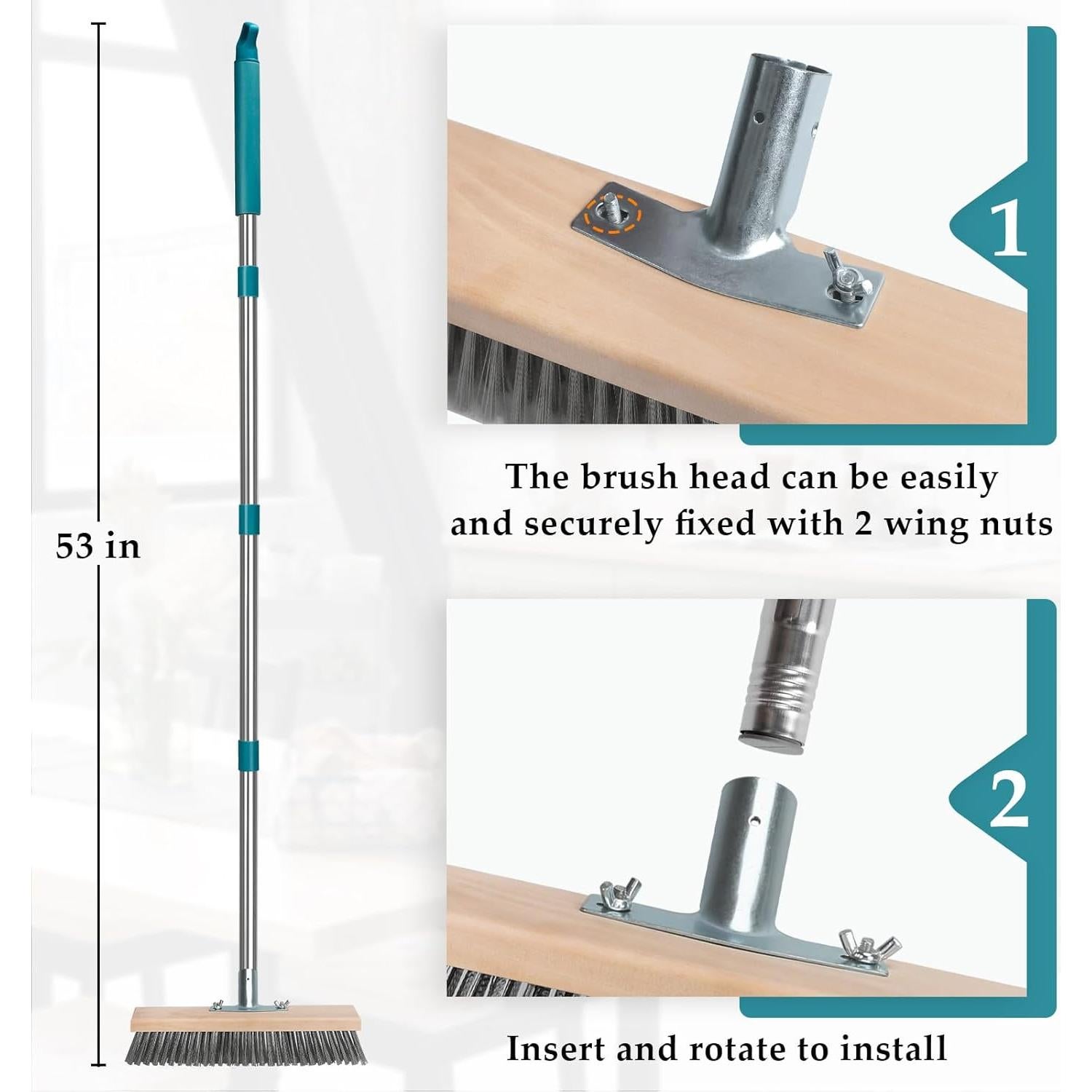 Cepillo de limpieza TrueYee de acero inoxidable 30 cm