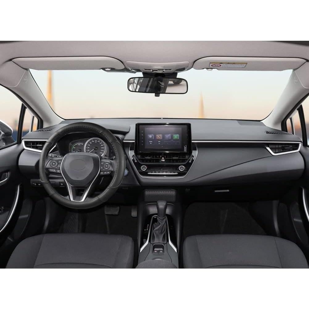 GIANT PANDA Steering Wheel Cover for Toyota, Auto Car Steering Wheel Cover for Toyota Highlander Rav4 Corolla Camry - Solid Black