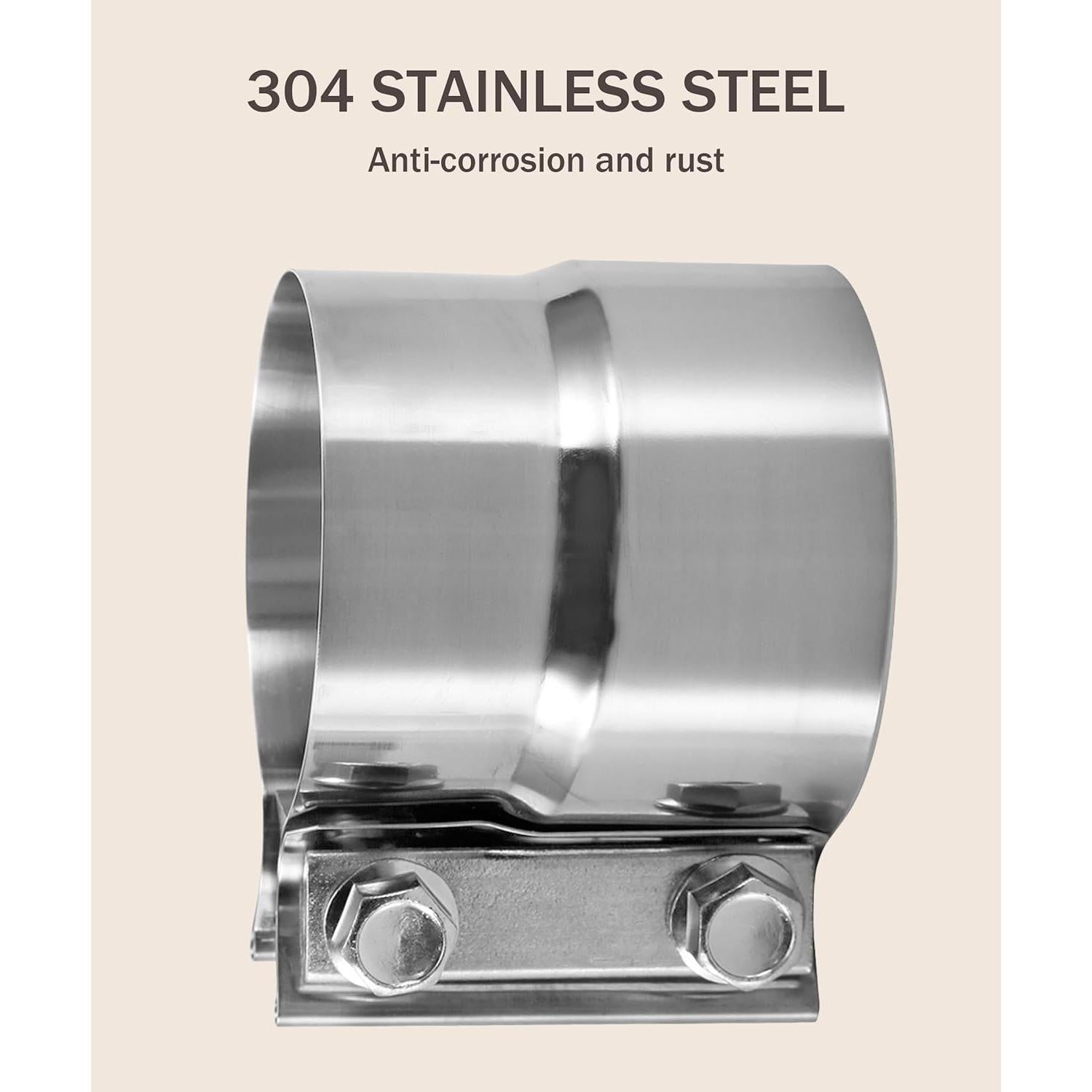 Abrazadera de Escape Acero Inoxidable bylikeho 2.5" (6.35 cm)