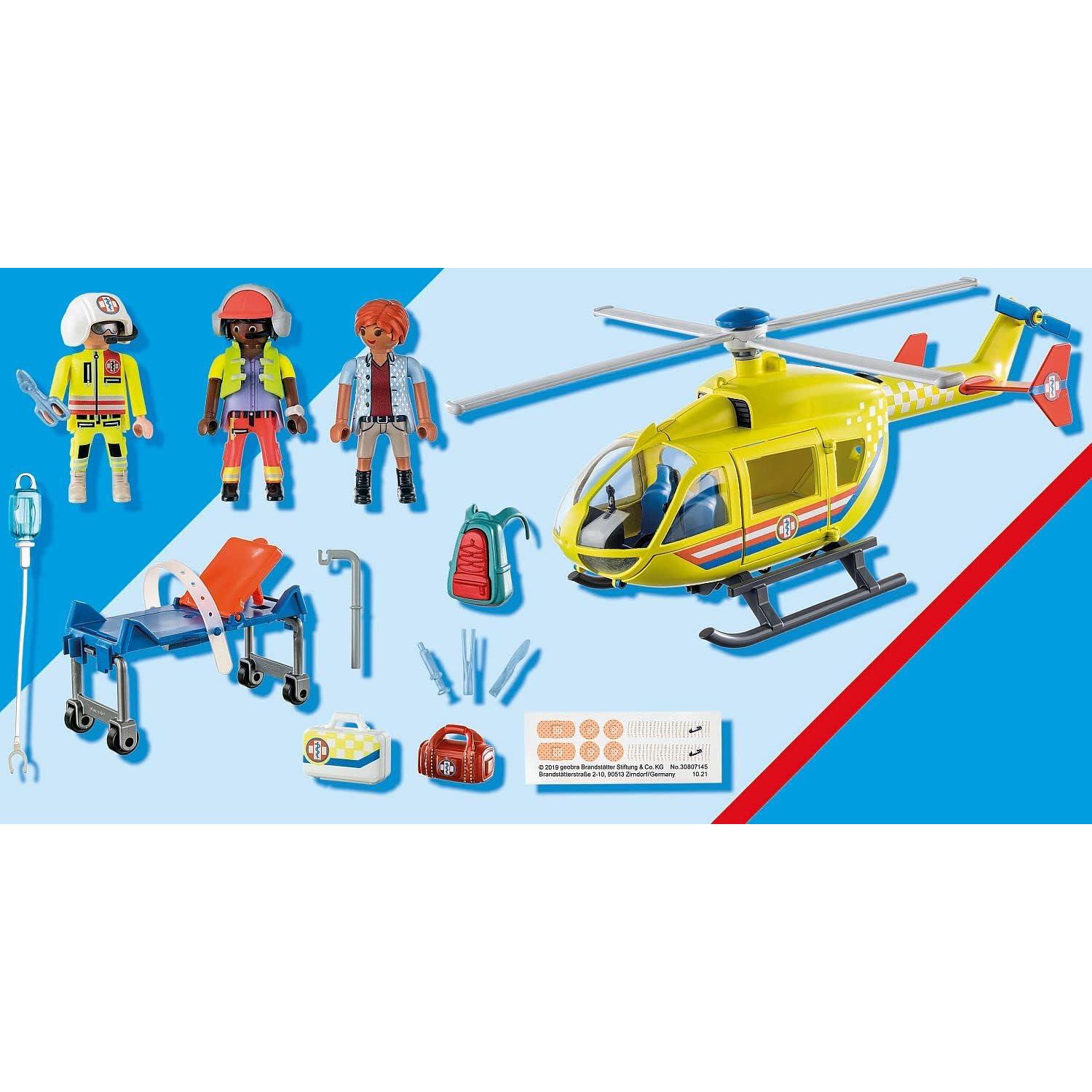 Helicóptero Médico Playmobil 71203 con Accesorios