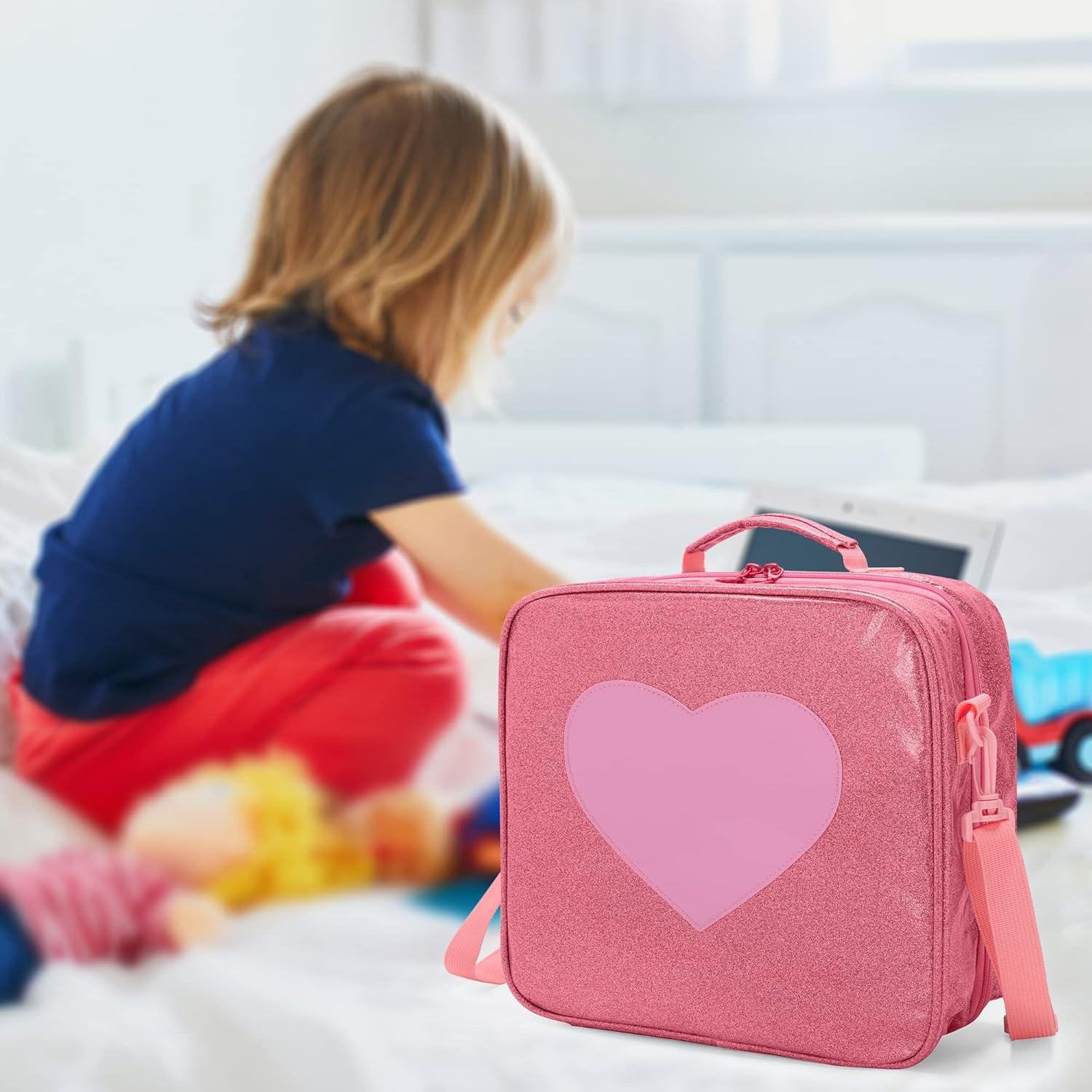 LoDrid Doll Carrying Case Compatible with LOL Surprise OMG, Display Organizer Compatible with Big Sister 3-inch Dolls with a Hanging Hook and 7 Clear Zipper Pockets, Bag Only, Pink(Patent Design)