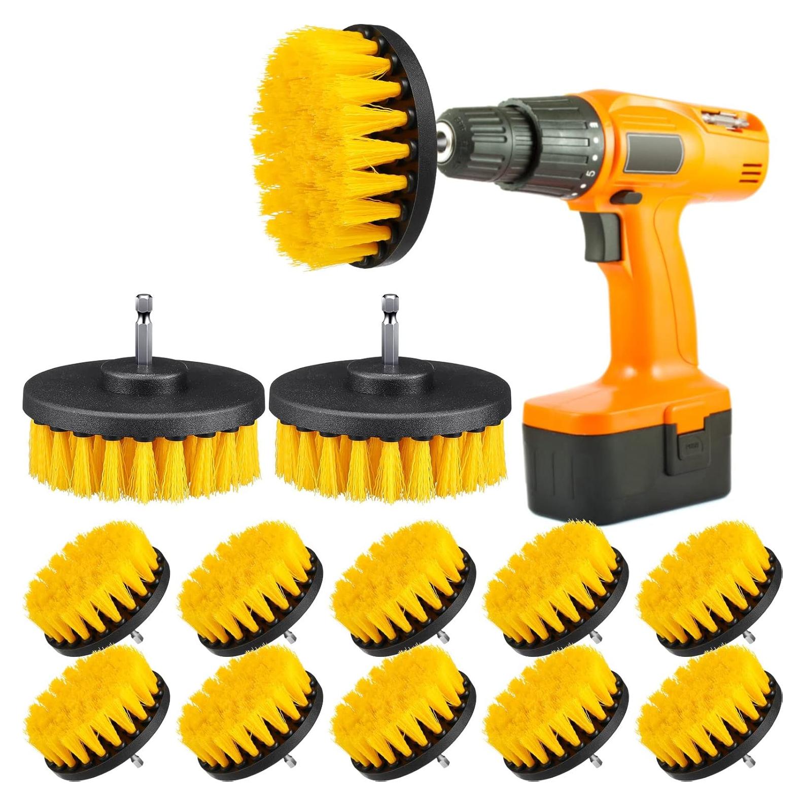 Kit de cepillos de limpieza Remerry 12 Pcs Nylon Amarillo