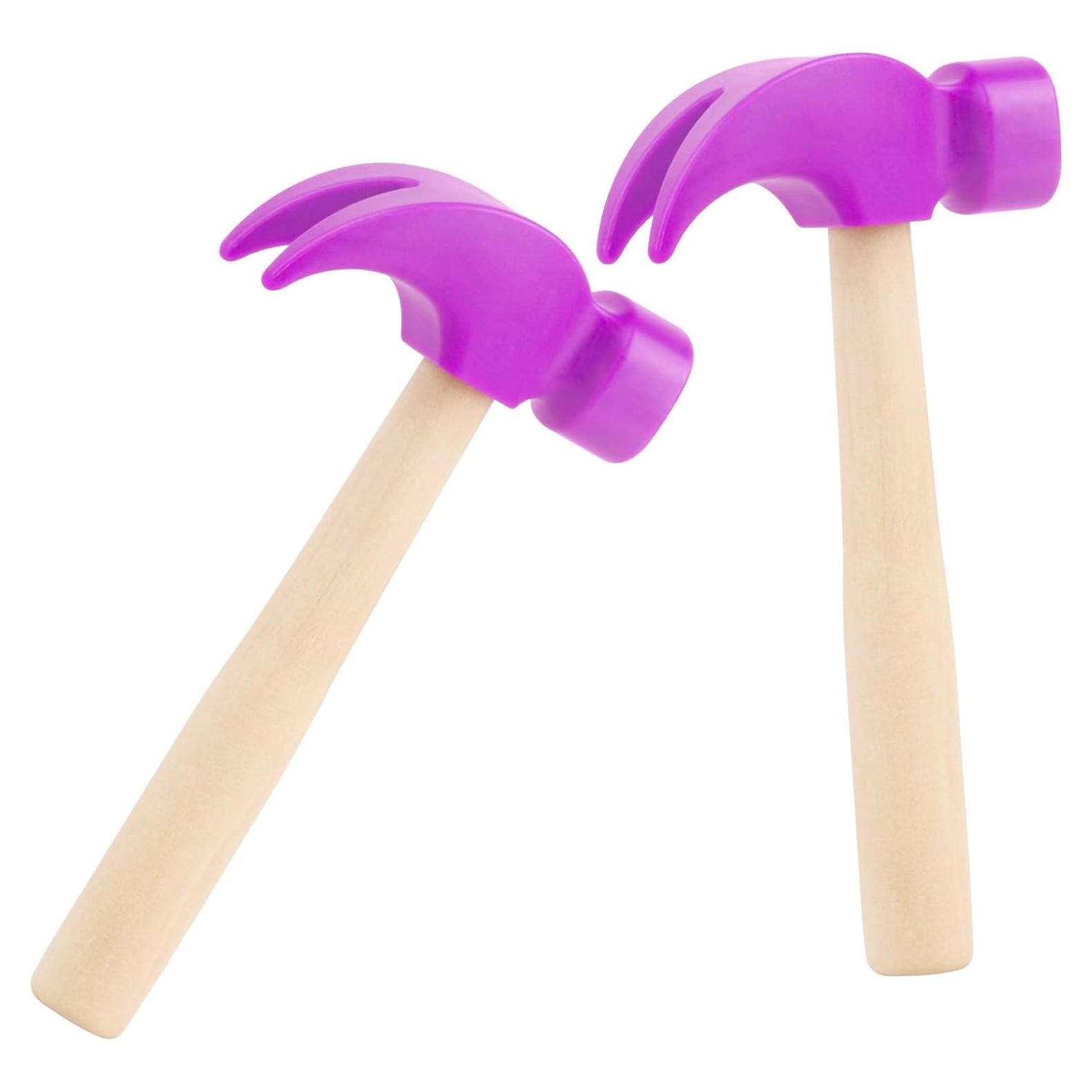 Paquete de 2 Juguetes Martillo de Madera Hxezoc 16.5x7.6cm