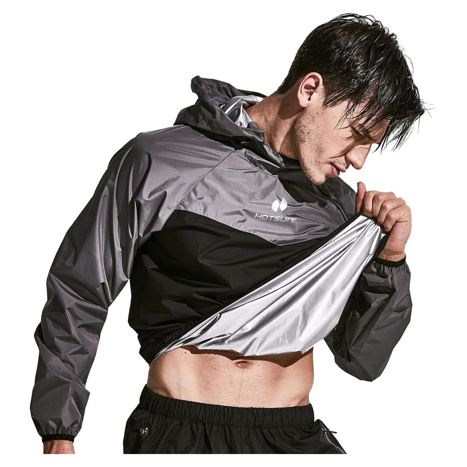 Traje Sauna HOTSUIT Hombres XX-Large Gris Acelera Sudoración