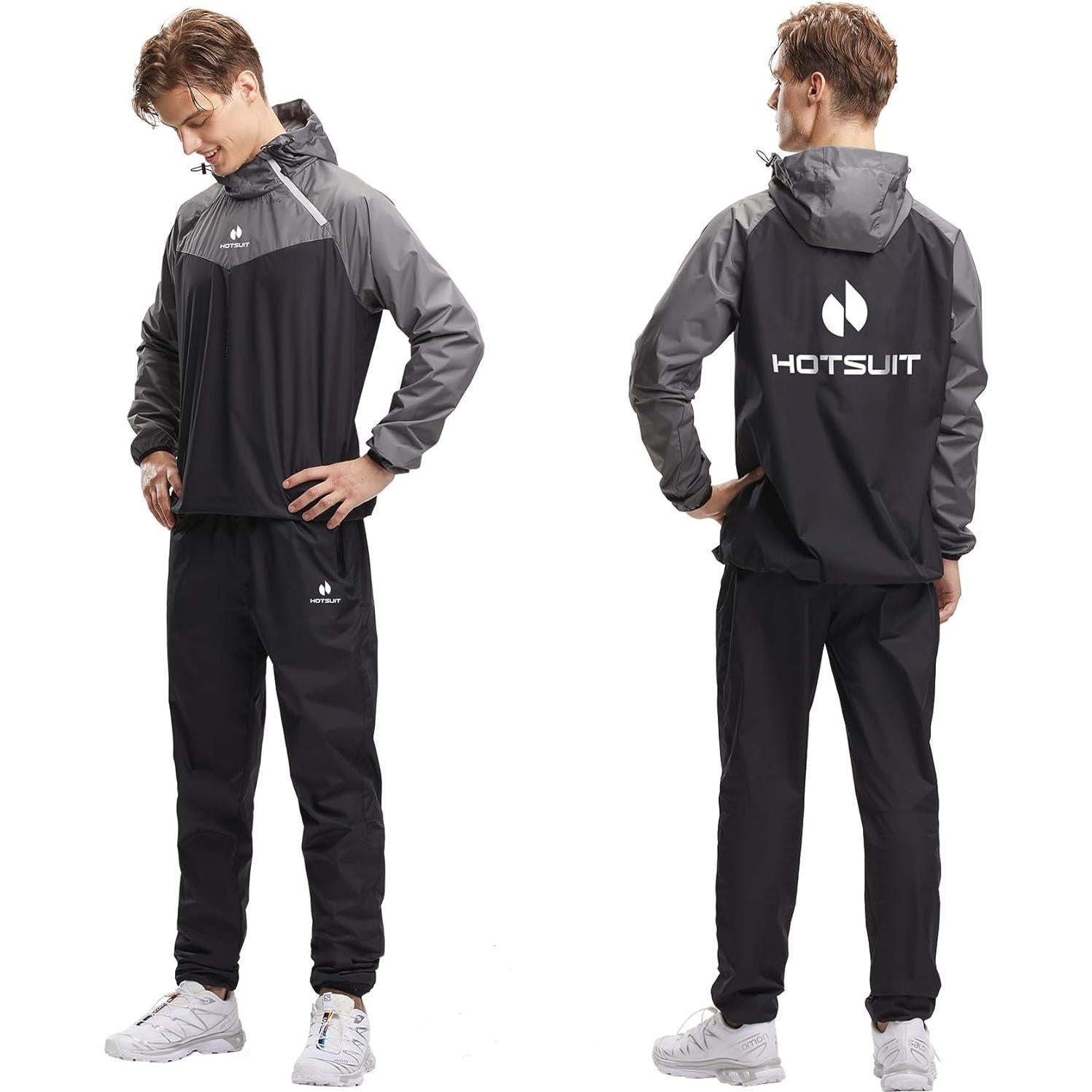 Traje Sauna HOTSUIT Hombres XX-Large Gris Acelera Sudoración