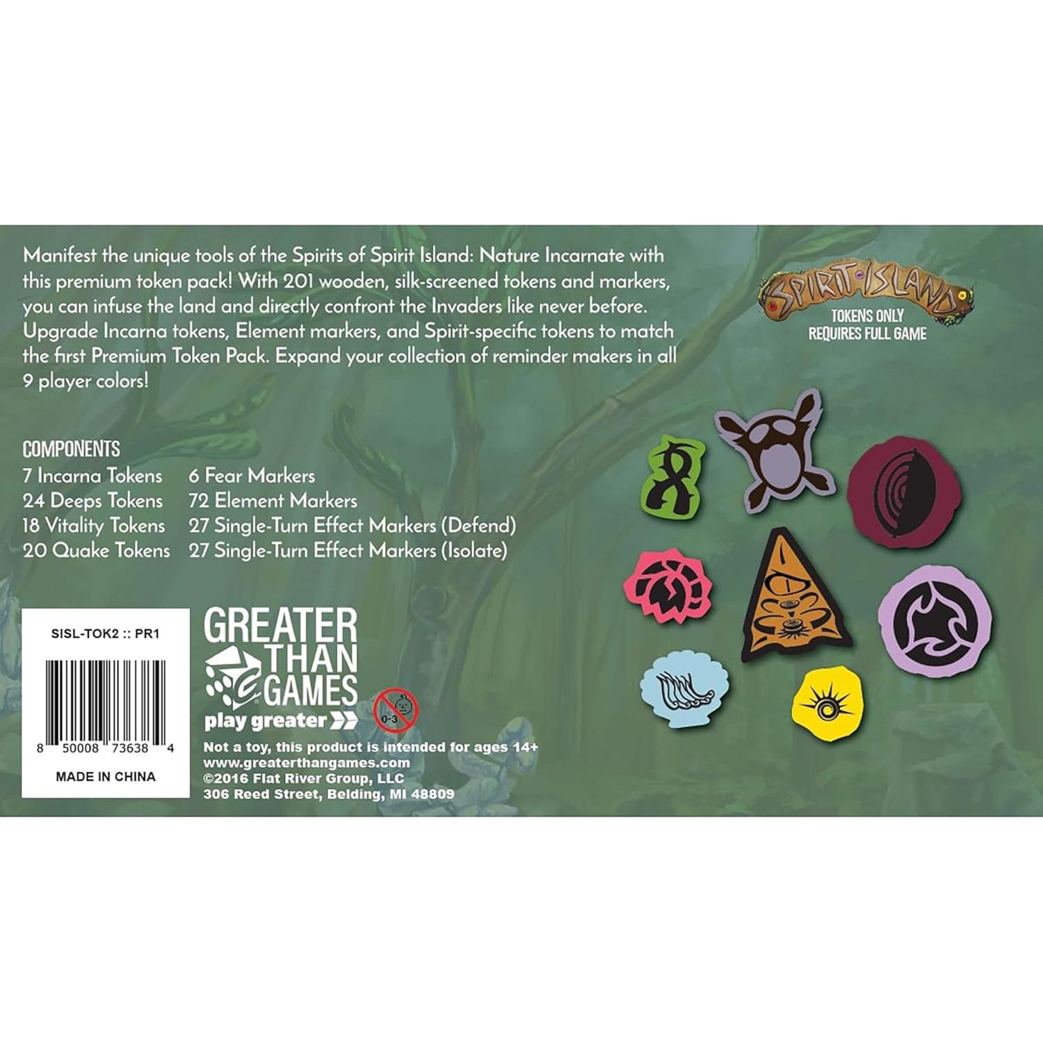 Fichas Premium de Madera Spirit Island | Paquete 2 | 201 Piezas